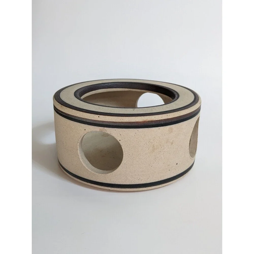 Vintage Hanne Stentøj Denmark Stoneware Candle Warmer Danish Modern MCM Pottery‎
